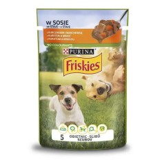 FRISKIES Adult cu pui ?i morcovi in suc 85 g foto