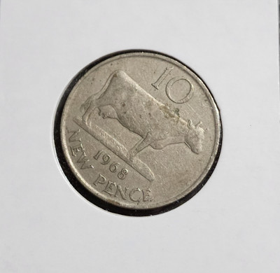 Guernsey 10 new pence 1968 foto