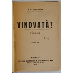 VINOVATA? de TH. D. SPERANTIA 1922