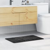 Covoraș de baie vidaXL dreptunghiular gri &icirc;nchis 50x80 cm din polipropilenă antiderapant
