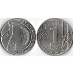 Moldova 2020 - 1 leu, circulata