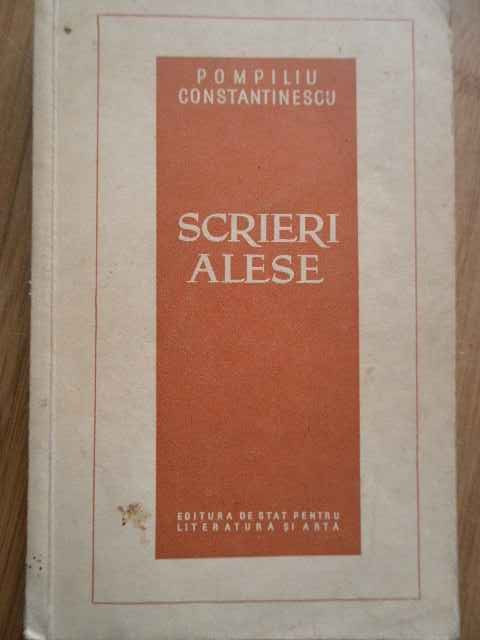 Scrieri Alese - Pompiliu Constantinescu ,281364