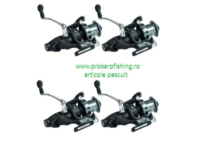 Set 4 mulinete, eastshark, HT6000, baitrunner, 10 rulmenti, tambur longcast