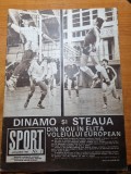 Revista Sport Ianuarie 1982 Dinamo Bucuresti Pregatire Timisul de Sus Rugby Volei 24 pagini
