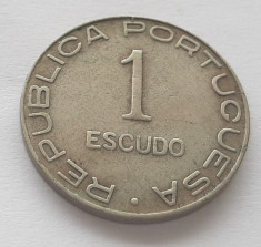 345. Moneda Mozambic 1 escudo 1936 foto
