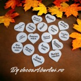 Plăcuțe personalizate pentru cocarde flori miri