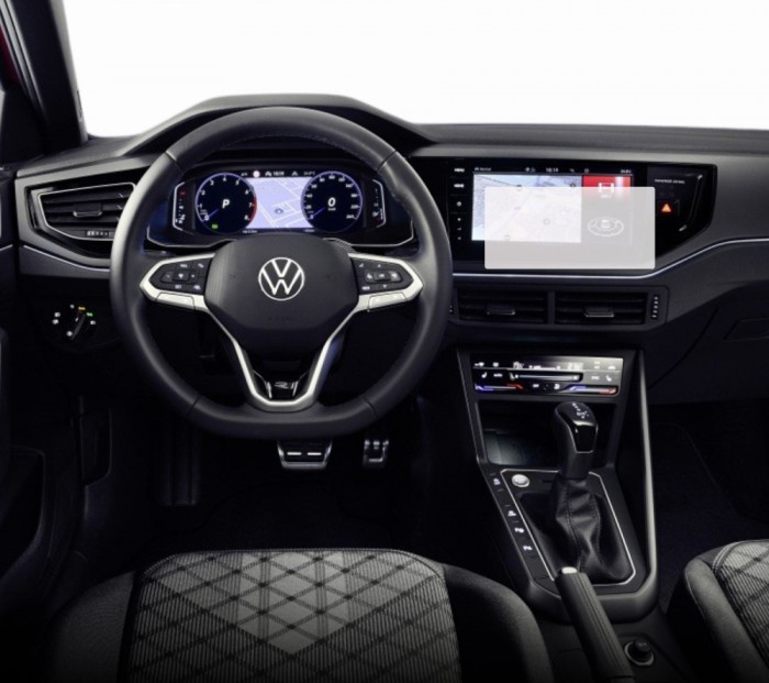 Folie Protectie Navigatie Volkswagen Taigo 2021+, Duragon, protectie Display Navigatie, silicon Transparent, Anti-zgarieturi, kit instalare