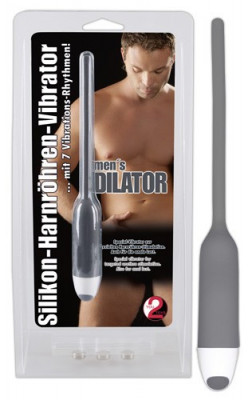 Dilatator Cu Vibratii / Vibrator Pentru Stimulare Uretrala (Barbati), Gri, 11 cm foto