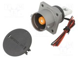 Conector alimentare DC mamă &icirc;nşurubare AMPHENOL GEC -40&divide;125&deg;C IP67