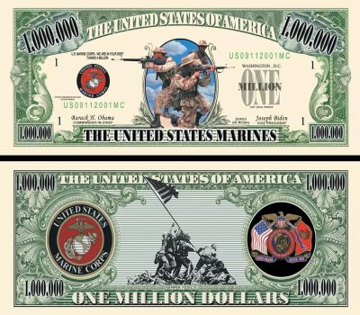 !!! SUA = FANTASY NOTE - US MARINES CORP - 2001 - UNC foto