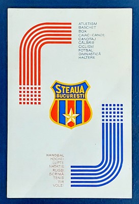 Calendar Steaua Bucuresti 1974 foto