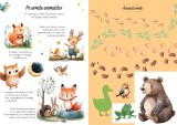 Carte activitati copii Aventuri la camping cu abtibilduri educative 3 ani+