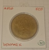 Denmark, Danemarca, 2 Kroner 1958, KM#838, Europa