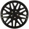 Set capace roti auto Cridem Dakar NC 4buc - Negru/Crom - 14&#039;&#039; Garage AutoRide
