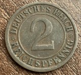 C50 - Moneda foarte veche - Germania - 2 rentenpfennig - 1924 litera G