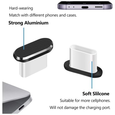 Dop antipraf Techsuit pentru port USB C foto