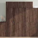 VidaXL Dulap &icirc;nalt, stejar maro, 70x42,5x185 cm, lemn prelucrat