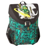 Ghiozdan băieți neechipat Easy LEGO Core Line - design NinjaGo, Green