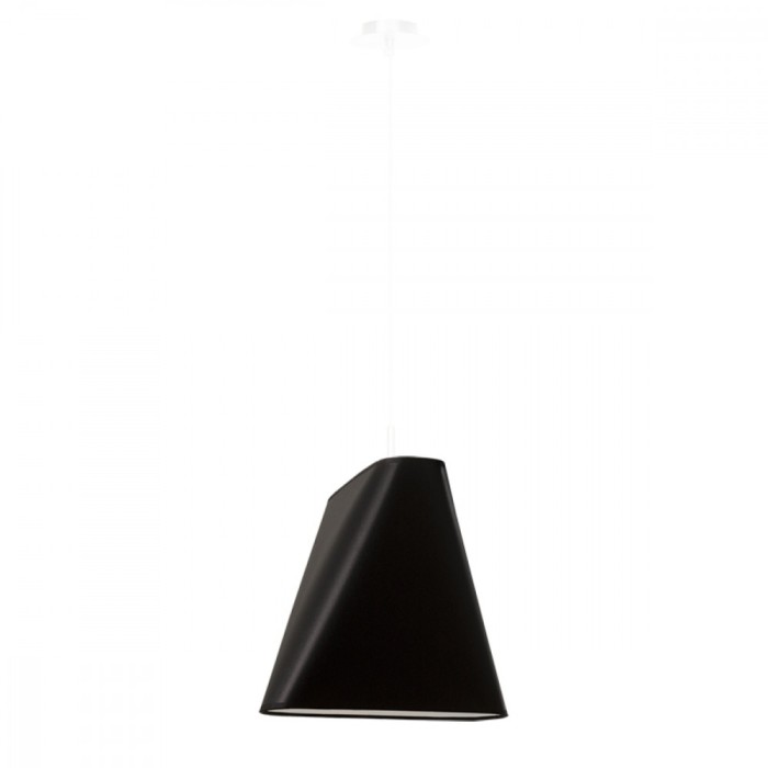 Lustar Blum Negru Tesatura/Otel 1 Bec Neregulat Minimalist De Interior