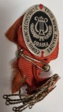 INSIGNA PIN Corul Munc. De Constructie Oradea epito munk. dalkore ND(1920), Romania 1900 - 1950