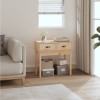 Masa Consola Lemn Masiv Pin Gossi 76.5x40x75 cm 2 Sertare Hol Suport TV