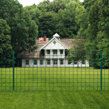 Gard Euro, verde, 20 x 0,8 m, otel GartenMobel Dekor, vidaXL