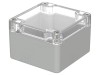 Carcasa universala BOPLA policarbonat IP66 EUROMAS, 80x82x55 mm, Capac transparent