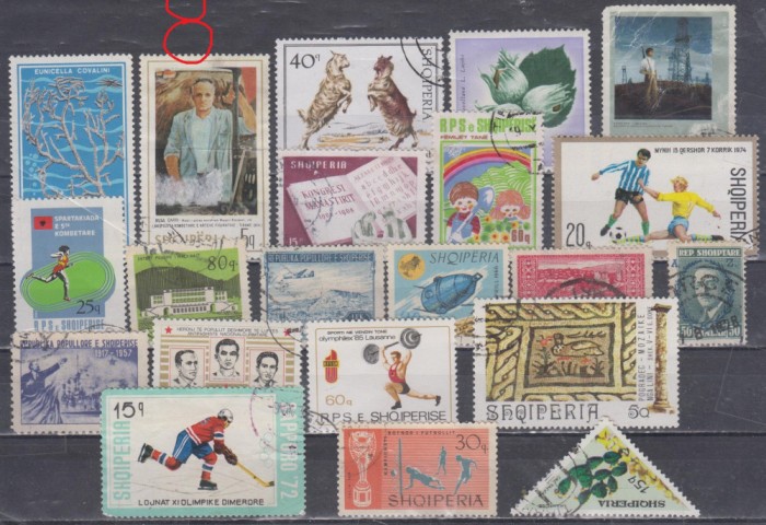 A7 T3 8 - Timbre foarte vechi - Albania