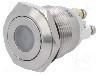 Intrerupator anti-vandalism, OFF-(ON), &Oslash;19mm, ONPOW - GQ19F-10D/G/24V/S