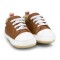 Pantofi Baietei Bibi Afeto Joy Caramel/Alb cu Siret Elastic 22 EU