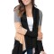 BL960-118 Cardigan cu maneci lungi si revere drapate