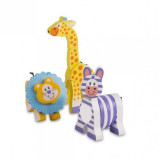 Set 3 jucarii pentru motricitate Safari Melissa &amp;amp; Doug, 1 an+