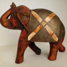 Sculptura antica china, elefant mare, 25x26x13cm