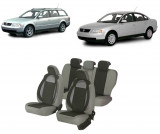 Cumpara ieftin Set huse scaune compatibile VW Passat B5 (1997-2005) Piele + Textil (Compatibile cu sistem AIRBAG), Umbrella