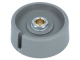 Buton rotativ gri 6mm 40x16mm poliamidă