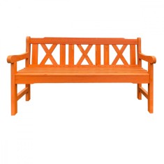 Banca BIG MARIO din lemn masiv de rasinos 163x57 cm 3 persoane pentru terasa sau gradina culoare cires
