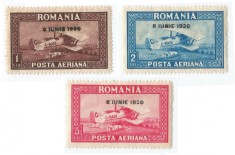 Romania, LP 84a/1930, C. Raiu-Posta aeriana, supratipar, filigran orizontal, MNH foto