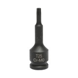 Cheie tubulara de impact torx T25, 60mm, patrat 3/8 inch Cr-Mo