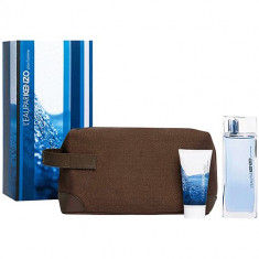 L&amp;#039;Eau Par Kenzo EDT 100 ml, SG for hair and body 50 ml, Pouch Set Barbati foto