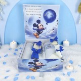 Cumpara ieftin Trusou Botez cu 8 Piese, Mikey Mouse cu Balon, Culoare Albastru Regal - TB275