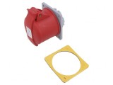 Conector Alimentare AC Trifazat 32A IP44 Soclu Mamă Drept