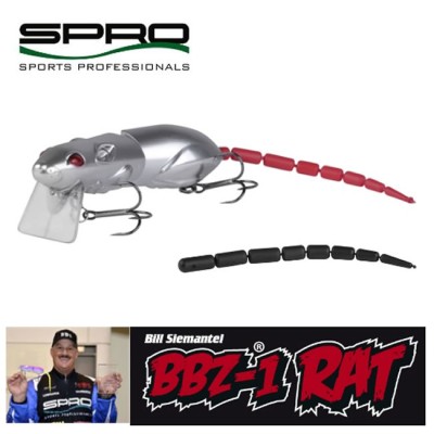 Vobler Spro BBZ 1 Rat Baby 30 Crome Silver Floating, 8.3cm, 16g foto