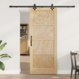 Ușă Glisantă vidaXL cu Set de Accesorii 83x202 cm Lemn Masiv de Pin, Ușă Interioară vidaXL &quot;ORKDAL&quot; 83x202x4 cm Lemn Masiv de Pin