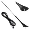 Antena auto AM/FM 40 cm AMiO ANT07, receptie radio stabila, compatibila cu mai multe modele de masini, cablu 3 m, diametru filet 5 mm