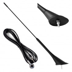 Antena Auto 40cm Adaptor 5mm Cablu 3m Ant07 Amio 01507