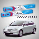 Cumpara ieftin Ștergătoare Honda Civic Gen VII (EU/EP/EV) Hatchback 2001-2005 | Set Față Flat Premium &ndash; TeamCar&reg;