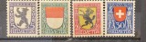 PC249 - Elvetia 1924 Pro Juventute, serie MNH, 4v, Nestampilat