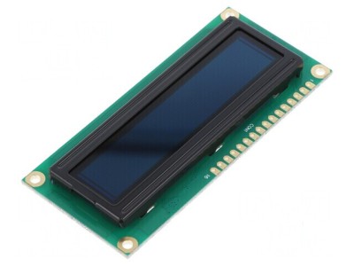 Afişaj OLED 16x2 roşu 80x36x10mm 16 pini foto