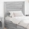 vidaXL Tăblie cap cu headboard Gri Sonoma 100 cm Lemn compozit 887478