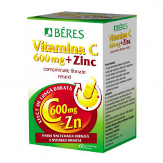 Vitamina C 600mg + Zinc 60 capsule Beres foto